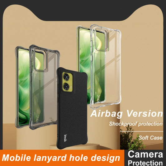 For Motorola Moto G85 / S50 Neo imak Shockproof Airbag TPU Phone Case(Transparent Black) by imak