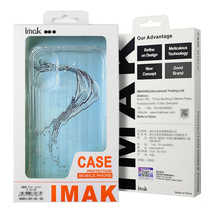 For Motorola Moto S50 Neo 5G IMAK Corrugated Texture Airbag TPU Phone Case(Transparent Black) by imak
