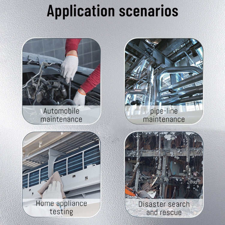 T27 5 inch IPS Color Screen 5.5mm Single Camera Handheld Hard Cable HD Industrial Endoscope, Length:10m(Orange Black) by buy2fix