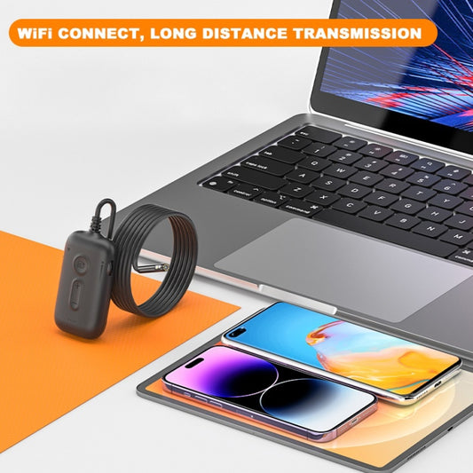Y15 7.9mm Dual Camera WiFi Connected Hard Cable HD Industrial Endoscope, Length:2m(Black) by buy2fix