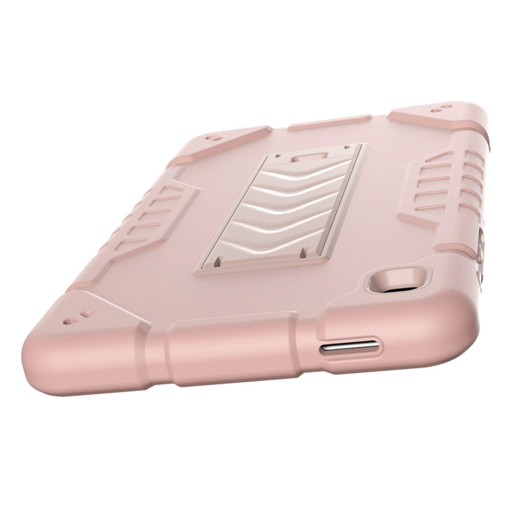 For Samsung Galaxy Tab A7 Lite Armor Holder Silicone Hybrid PC Tablet Case(Rose Gold) - Tab A7 Lite T220 / T225 by buy2fix | Online Shopping UK | buy2fix