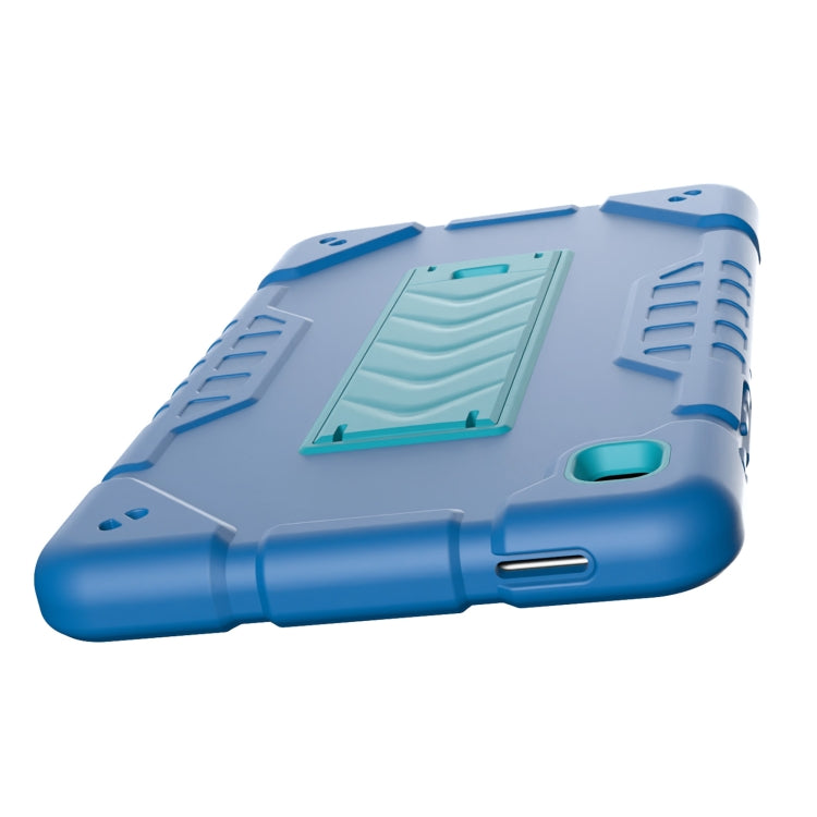 For Samsung Galaxy Tab A7 Lite Armor Holder Silicone Hybrid PC Tablet Case(Blue) - Tab A7 Lite T220 / T225 by buy2fix | Online Shopping UK | buy2fix