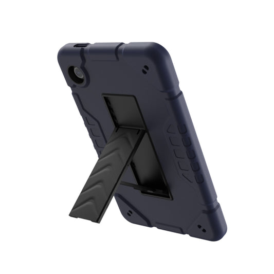 For Samsung Galaxy Tab A9 Armor Holder Silicone Hybrid PC Tablet Case(Navy Blue Black) - Galaxy Tab A9 by buy2fix | Online Shopping UK | buy2fix