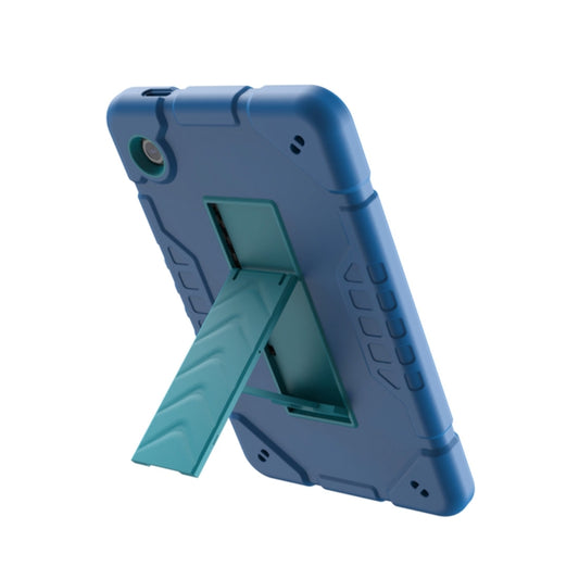 For Samsung Galaxy Tab A9 Armor Holder Silicone Hybrid PC Tablet Case(Blue) - Galaxy Tab A9 by buy2fix | Online Shopping UK | buy2fix