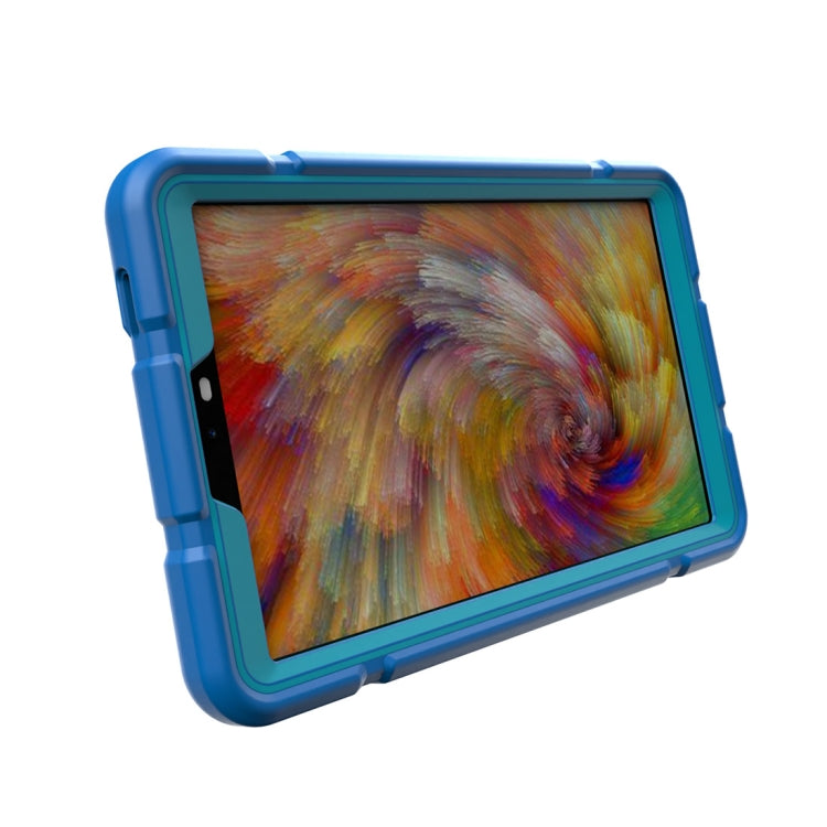 For Samsung Galaxy Tab A9+ Armor Holder Silicone Hybrid PC Tablet Case(Blue) - Galaxy Tab A9+ by buy2fix | Online Shopping UK | buy2fix