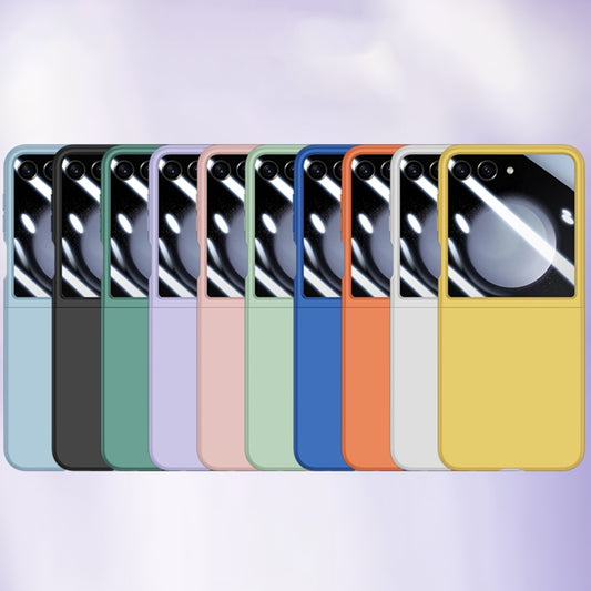 For Motorola Razr 50 Integrated PC Skin Feel Shockproof Phone Case(Lemon Yellow) by buy2fix