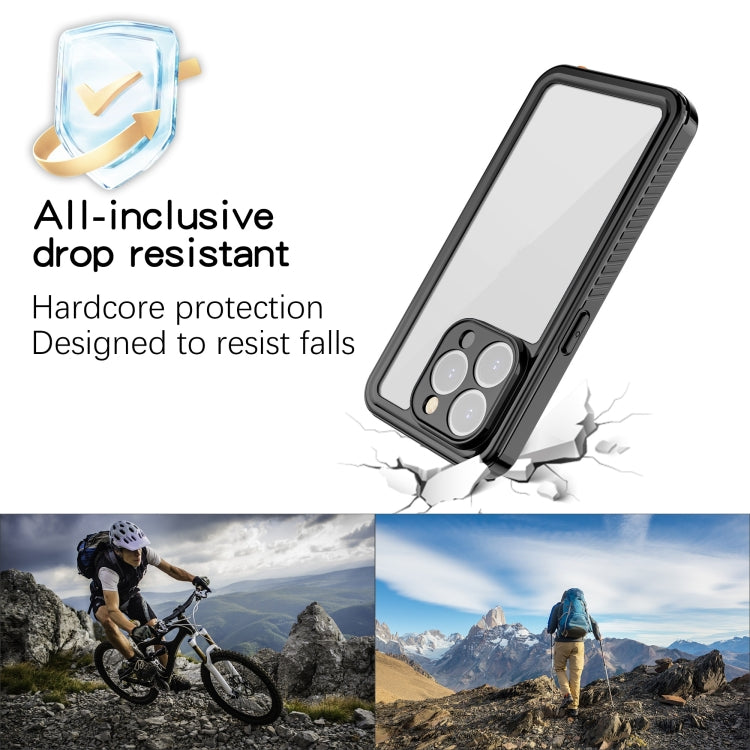 For iPhone 15 Pro RedPepper Shockproof IP68 Waterproof PC + TPU Protective Case(Black) - iPhone 15 Pro Cases by RedPepper | Online Shopping UK | buy2fix