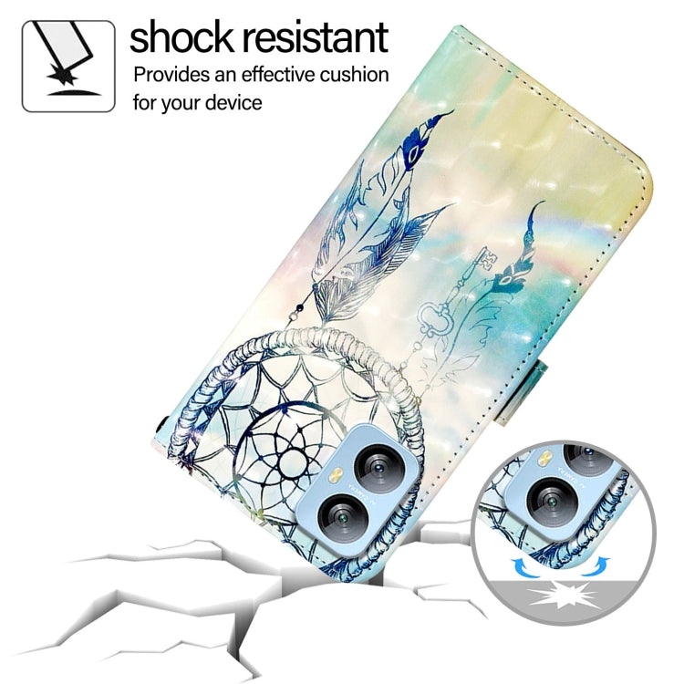 For Blackview A52 3D Painting Horizontal Flip Leather Phone Case(Dream Wind Chimes) by buy2fix