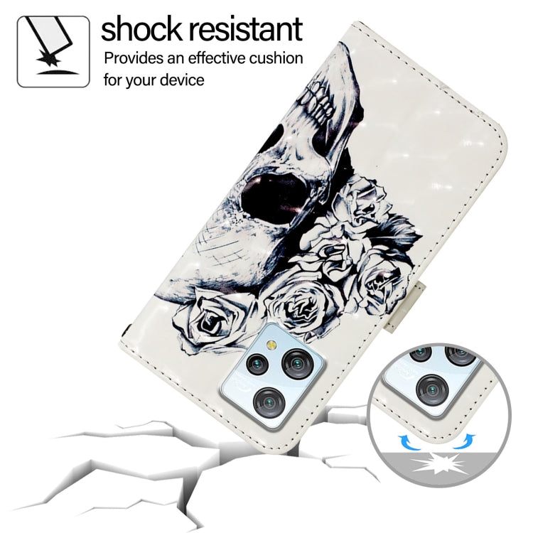 For Blackview A53 3D Painting Horizontal Flip Leather Phone Case(Skull) by buy2fix