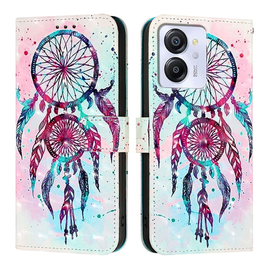 For Blackview Color 8 3D Painting Horizontal Flip Leather Phone Case(Color Drop Wind Chimes) by buy2fix