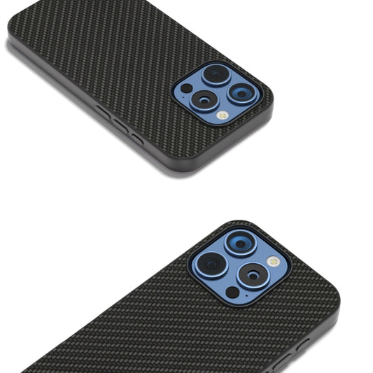 For iPhone 16 Pro Carbon Fiber Texture Protective Phone Case(Black) by buy2fix