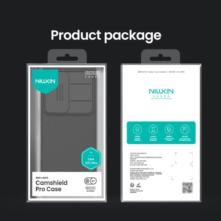 For Samsung Galaxy S25 Ultra 5G NILLKIN Black Mirror Pro Series Camshield PC Phone Case(Black) - Galaxy S25 Ultra 5G Cases by NILLKIN | Online Shopping UK | buy2fix