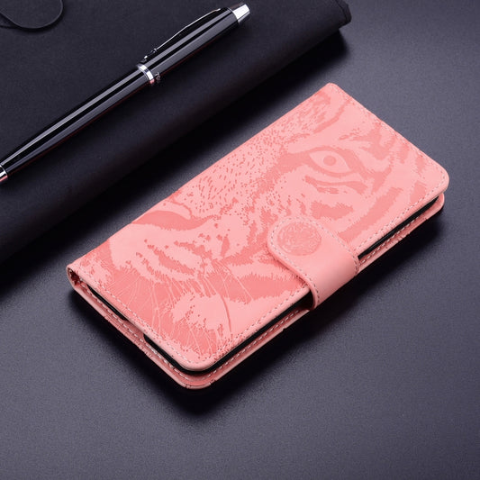 For Redmi K70 / K70 Pro Tiger Embossing Pattern Flip Leather Phone Case(Pink) by buy2fix