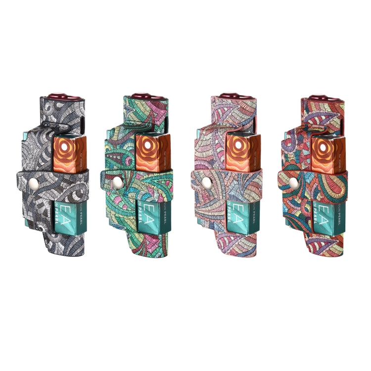 For IQOS ILUMA i ONE Electronic Cigarette Cashew Flower Portable PU Storage Bag(Black) by buy2fix