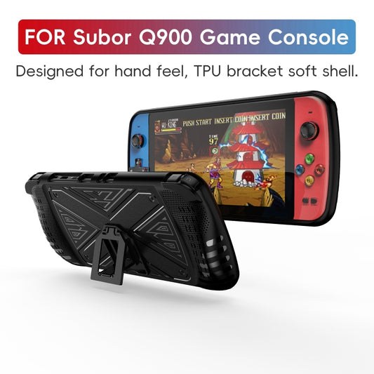 For SUBOR Q900 TPU Game Console Protective Case with Holder(Black) by buy2fix