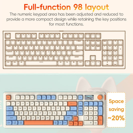 LANGTU L98 Wired RGB Gaming Keyboard(Yellow) by LANGTU