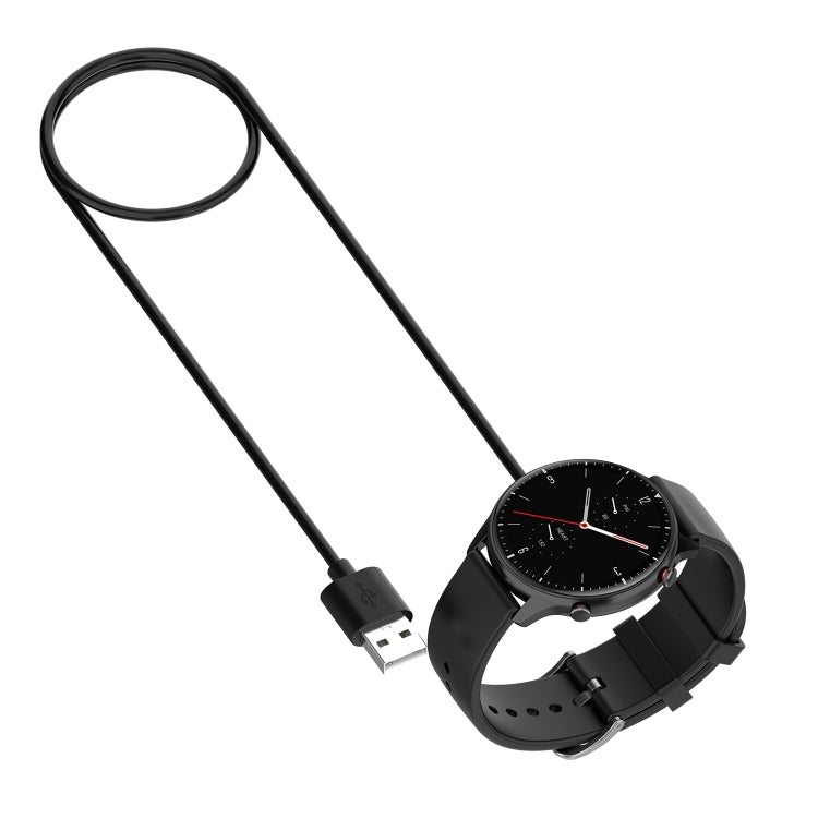 For Amazfit Bip 5 Unity A2324 Smart Watch Magnetic Charging Cable, Length: 1m(Black) by buy2fix