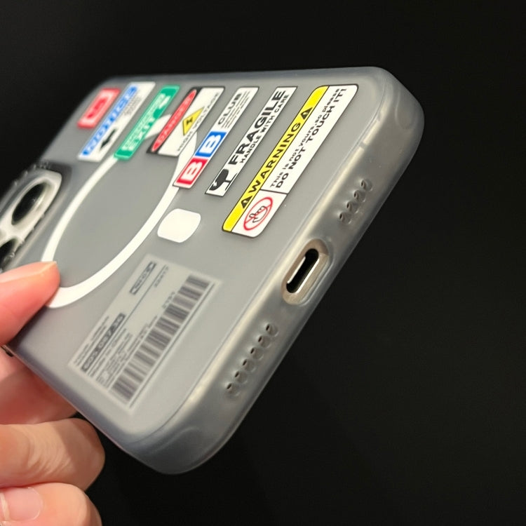 For iPhone 15 Pro Double-Layer Frosted IMD MagSafe Phone Case(Personalized Label) by buy2fix