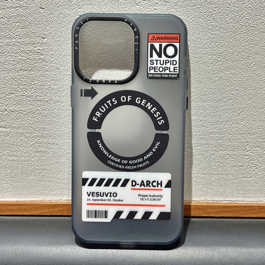 For iPhone 15 Double-Layer Frosted IMD MagSafe Phone Case(English Label NO) by buy2fix
