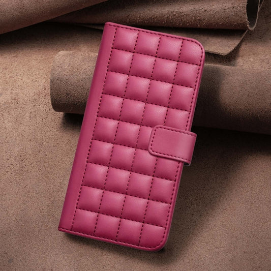 For Google Pixel 9 Pro Square Texture Leather Phone Case(Red) by buy2fix