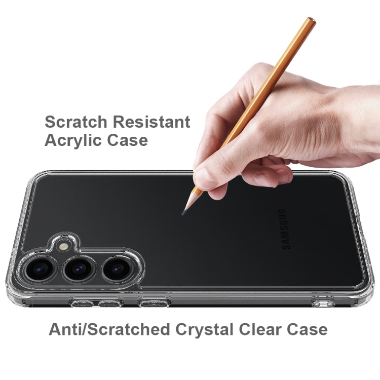 For Samsung Galaxy S25+ 5G Scratchproof Acrylic TPU Phone Case(Transparent) by buy2fix