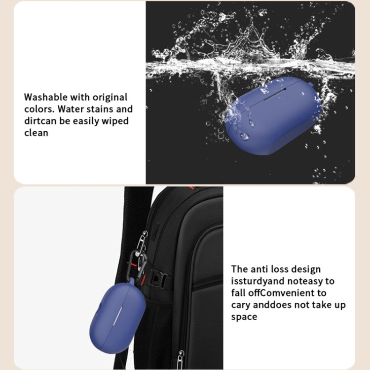 For Beats Solo Buds Wireless Earphones Silicone Protective Case with Hole(Dark Green) by buy2fix