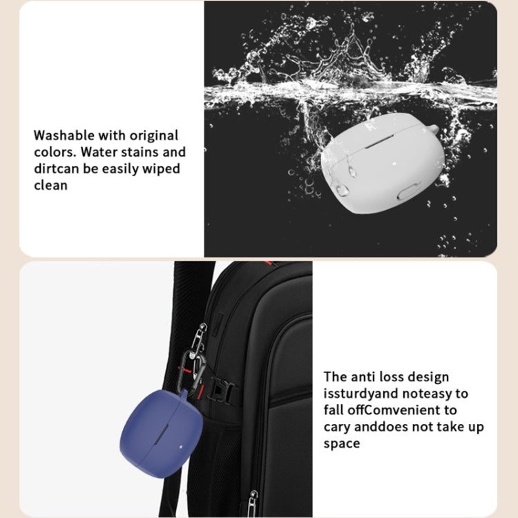 For EDIFIER Lolli Pro 3 Wireless Earphones Silicone Protective Case(Black) by buy2fix