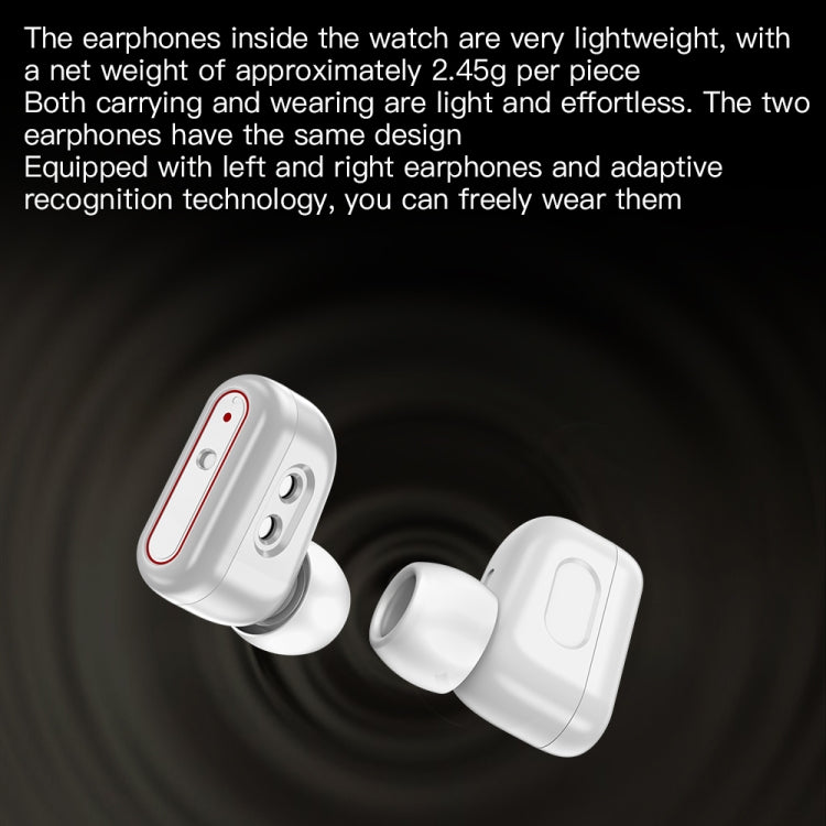 X9 1.85 inch Square Screen 2 in 1 Bluetooth Earphone Smart Watch(Gold Pink) by buy2fix