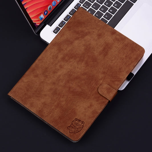 For Huawei MatePad SE 11 2024 Tiger Pattern Flip Leather Tablet Case(Brown) by buy2fix