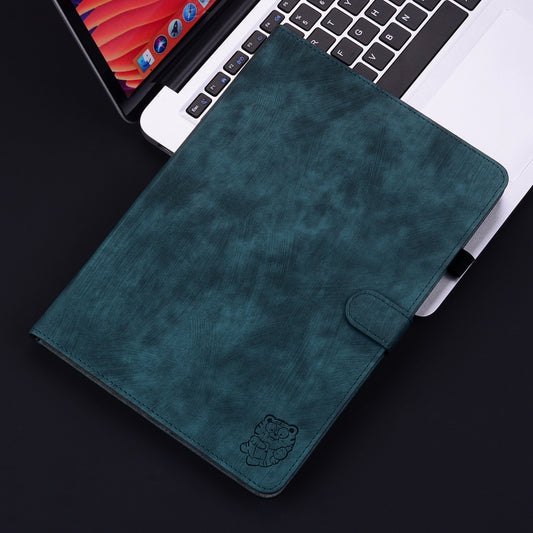 For Huawei MatePad SE 11 2024 Tiger Pattern Flip Leather Tablet Case(Dark Blue) by buy2fix
