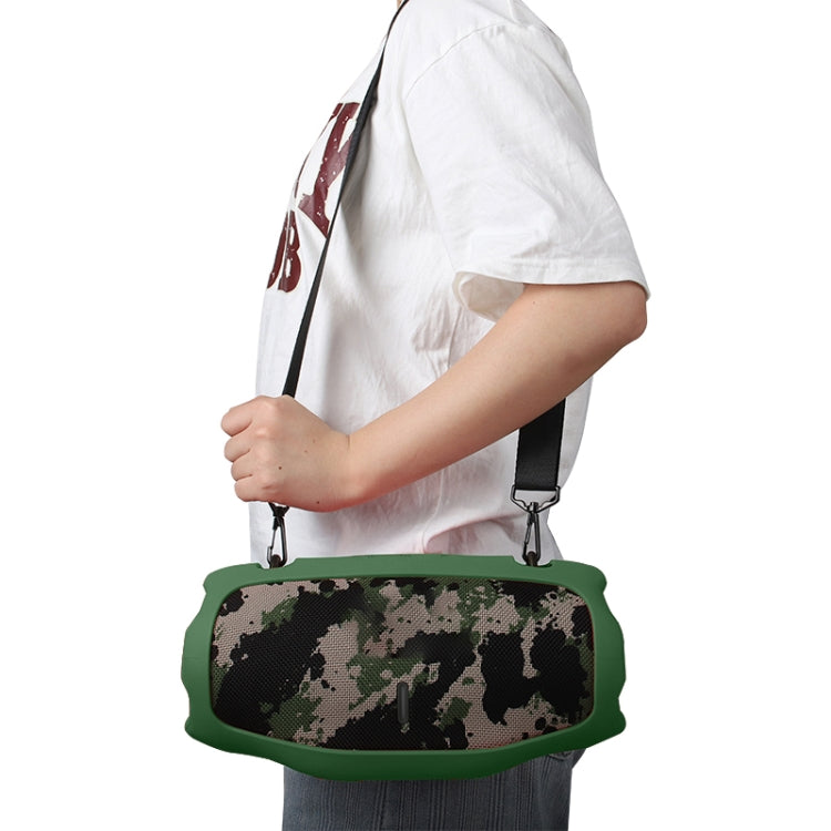 For JBL Xtreme 4 Bluetooth Speaker Soft Silicone Protective Cover Storage Case(Green) - Protective Case by buy2fix | Online Shopping UK | buy2fix