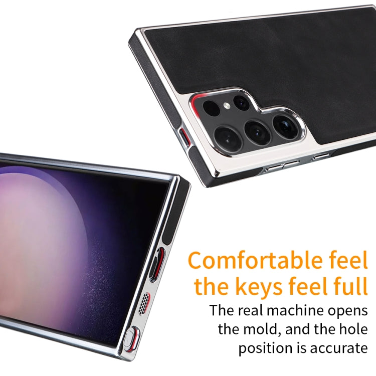 For Samsung Galaxy S23+ 5G Electroplated Side PU Hybrid TPU MagSafe Phone Case(Green) by buy2fix