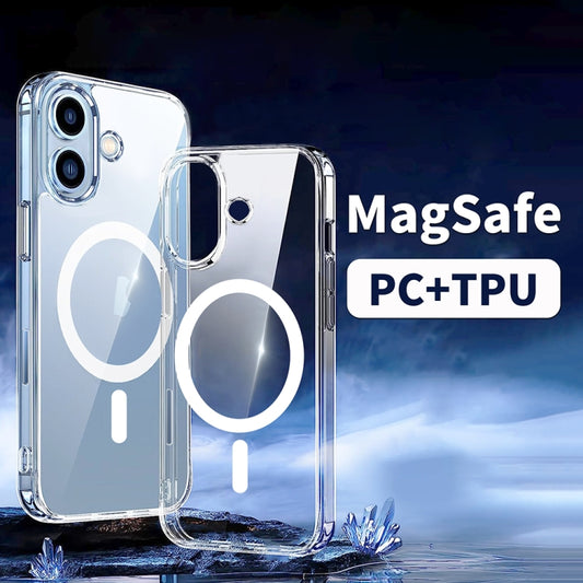 For iPhone 16 Pro ViLi MAG-C Series MagSafe Magnetic PC + TPU Phone Case(Transparent) by ViLi