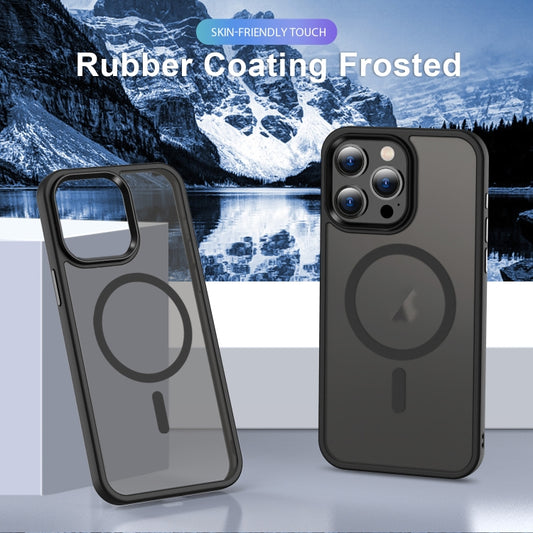 For iPhone 15 MagSafe Magnetic Skin Feel Frosted Phone Case(Black) by buy2fix