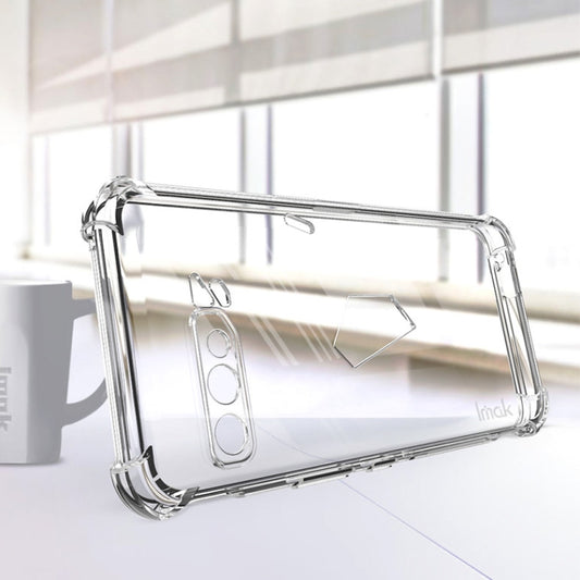 For Asus ROG Phone 3 ZS661KS IMAK All-inclusive Shockproof Airbag TPU Case with Screen Protector(Transparent) by imak