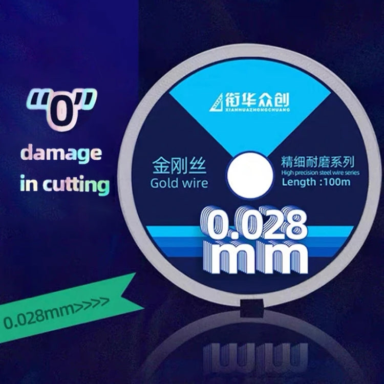 0.028mm x 100m Curved LCD Screen Separation Diamond Wire by buy2fix