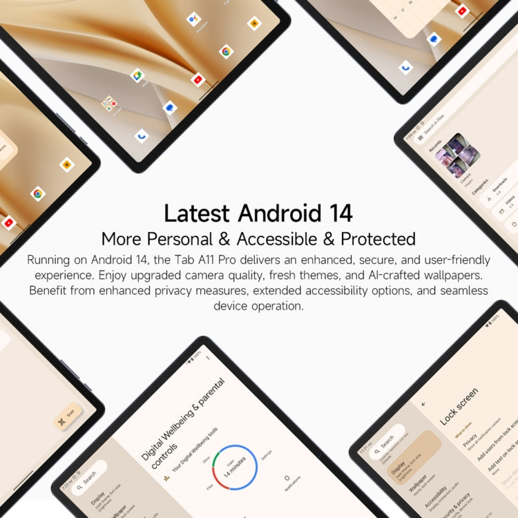 Ulefone Tab A11 Pro Tablet PC, 8GB+128GB, 11 inch Android 14 MediaTek Helio G99 Octa Core 4G Network, EU Plug(Space Gray) by Ulefone