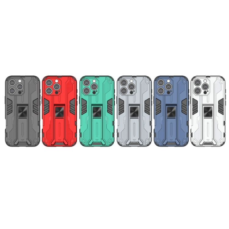 For iPhone 16 Pro Max Supersonic PC + TPU Holder Phone Case(White) by buy2fix