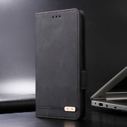 For iPhone 16 Plus Magnetic Clasp Leather Phone Case(Black) by buy2fix
