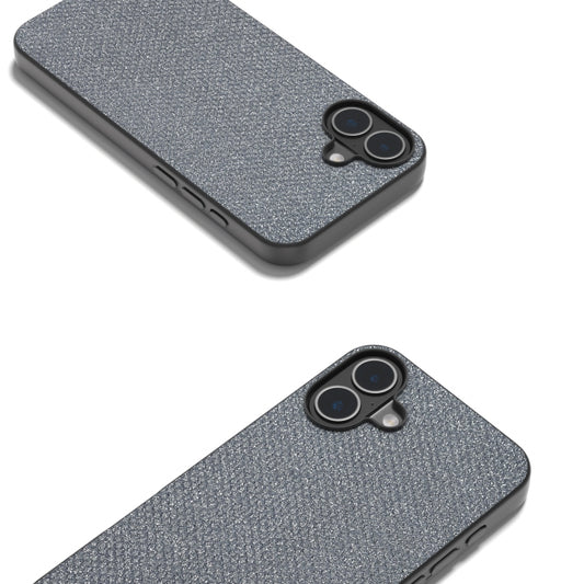 For iPhone 16 Plus Diamond Black Frame Phone Case(Jewel Black) by buy2fix