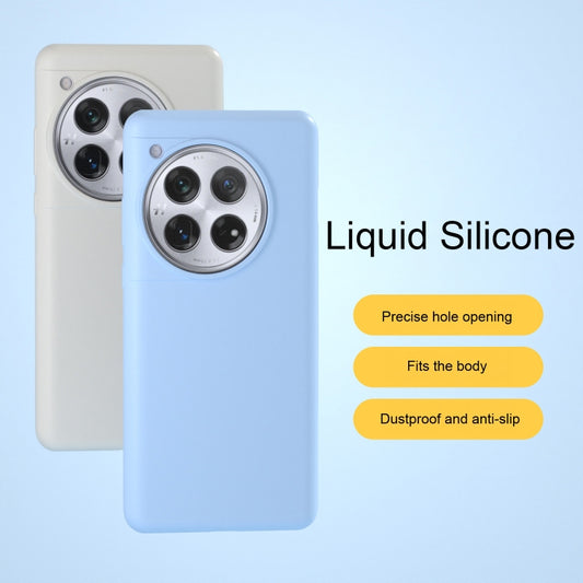 For OnePlus 12 All-inclusive Liquid Silicone Phone Case(Black) by buy2fix
