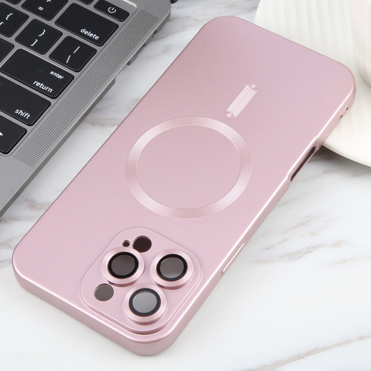 For iPhone 16 Pro Max Liquid TPU Silicone Solid Color MagSafe Phone Case(Rose Gold) by buy2fix