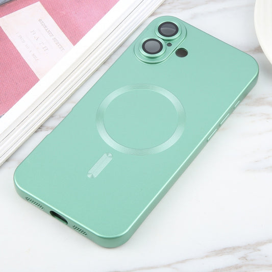 For iPhone 16 Plus Liquid TPU Silicone Solid Color MagSafe Phone Case(Green) by buy2fix