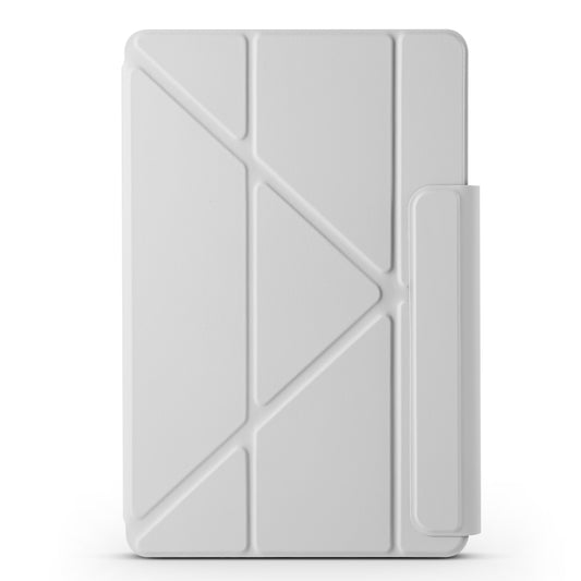 For Huawei MatePad Pro 11 2024 / 2022 Fixed Buckle Magnetic Deformation Leather Tablet Case(Grey) by buy2fix