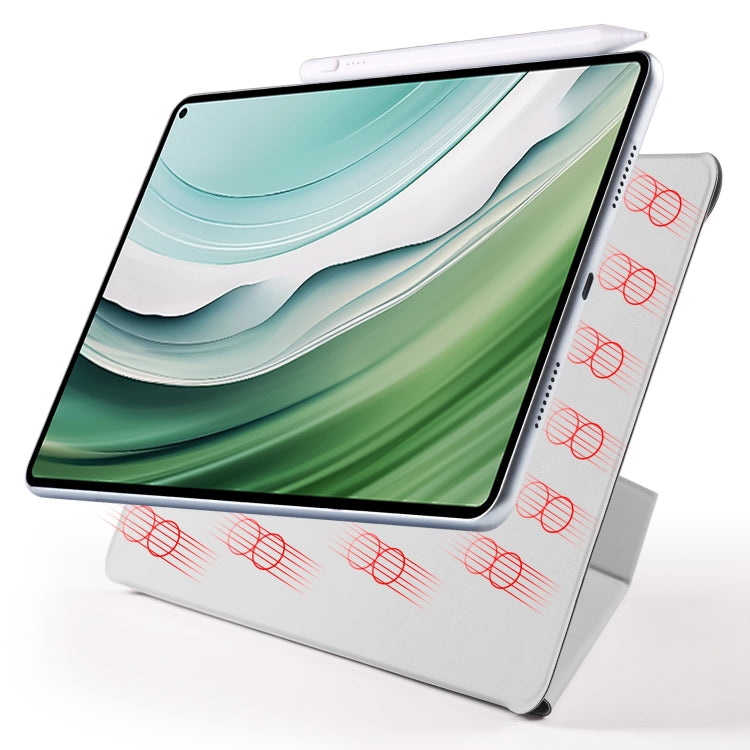 For Huawei MatePad Pro 11 2024 / 2022 Fixed Buckle Magnetic Deformation Leather Tablet Case(Grey) by buy2fix