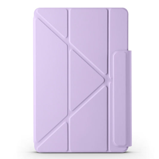 For Huawei MatePad Pro 11 2024 / 2022 Fixed Buckle Magnetic Deformation Leather Tablet Case(Purple) by buy2fix