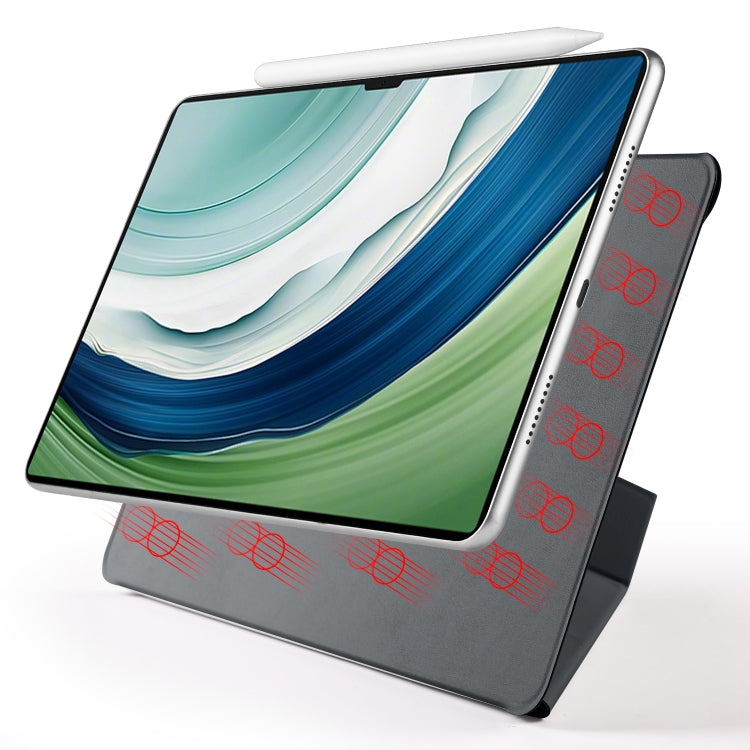 For Huawei MatePad Pro 13.2 2023 Fixed Buckle Magnetic Deformation Leather Tablet Case(Black) - Huawei by buy2fix | Online Shopping UK | buy2fix