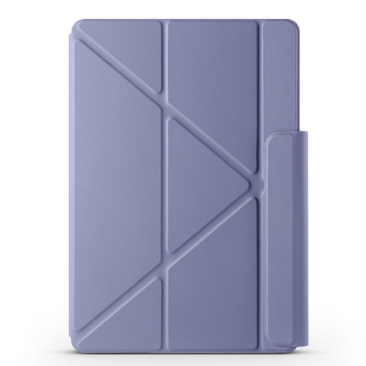For Huawei MatePad Air 12 2024 Fixed Buckle Magnetic Deformation Leather Tablet Case(Lavender Purple) - Huawei by buy2fix | Online Shopping UK | buy2fix
