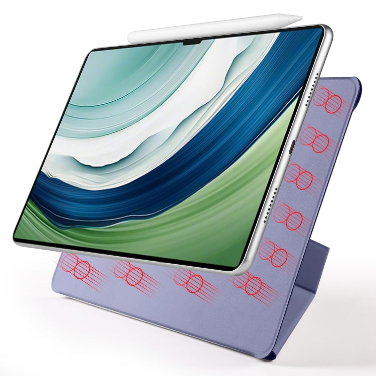 For Huawei MatePad Pro 12.2 2024 Fixed Buckle Magnetic Deformation Leather Tablet Case(Lavender Purple) - Huawei by buy2fix | Online Shopping UK | buy2fix