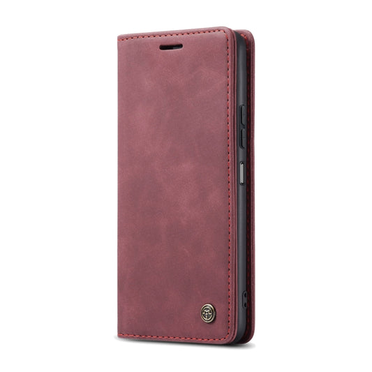 For Redmi 13 CaseMe 013 Multifunctional Horizontal Flip Leather Phone Case(Wine Red) by CaseMe